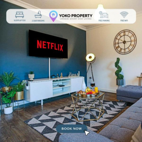 Stylish House with Smart TVs and Netflix, Fast Wifi, Free Parking and Garden by Yoko Property